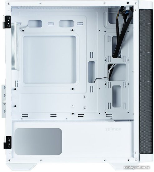 Корпус Zalman M4 Белый материал: сталь, пластик, окно: закаленное стекло, Power, LED Button, Power/HDD LED, MIC, Audio, 2xUSB 3.0, 1xUSB2.0, без БП, 1х3.5''/2.5'', 1x3.5'', 2x2.5"
