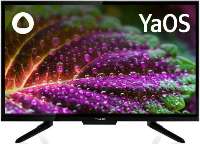 24" Телевизор YUNO ULX-24TCS221 HD, СМАРТ ТВ, YaOS, черный