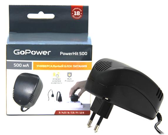 Блок питания GoPower Powerhit 500 универсальн. 1/20/40 (00-00015342)