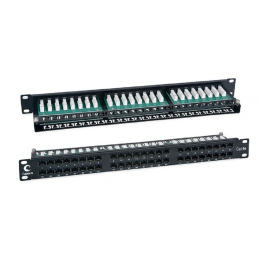 Патч-панель Cabeus PLHD-48-CAT.5E-DUAL 19" 1U 48xRJ45 кат.5E UTP