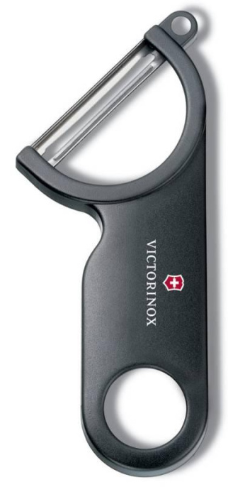 Овощечистка для овощей и фруктов Victorinox Potato Peeler черный упак.:европодвес 7.6073.3