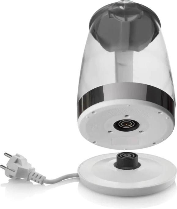 Чайник электрический Gorenje K17GXG 1.7л. 2200Вт белый/серебристый корпус: стекло/пластик