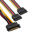Кабель питания SATA ExeGate EX-CC-SATAM2F 15pin M/2x15pinF EX294794RUS