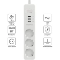 Удлинитель с USB зарядкой HARPER UCH-315 White H00002825