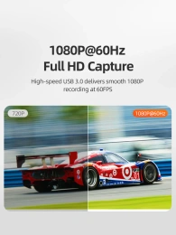 Адаптер видеозахвата CABLETIME CB67G (CT-ACHC3L-AG) USB 3.0 A+C в HDMI с петлевым выходом