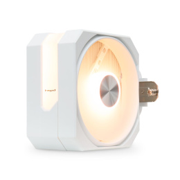 Кулер для процессора HSPD A116 WHITE ARGB 250W, 4-pin PWM, 155mm, Al/Cu, 6x6mm, ARGB, 1x120mm, 68CFM, 25dBA, 1650RPM, S: 1851/1700/1200/20XX/115X/13XX, AM5/AM4/AM3/AM2/AM3+/AM2+/FM2/FM1, white A116-WHAA