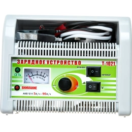 Зарядное устройство АВТОЭЛЕКТРИКА Т-1021 импульсное, автомат/ручной, стрелочный, 12V, I заряда 0,1-7,5А, АКБ 3-90а/ч, WET, AGM, GEL 35