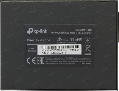 TP-Link Медиаконвертер 10/100 Мбит/с RJ45 - 100 Мбит/с разъём SC (одномодовый), полнодуплексный, до 20км, переключающийся адаптер питания, возможность установки в шасси TL-MC1400