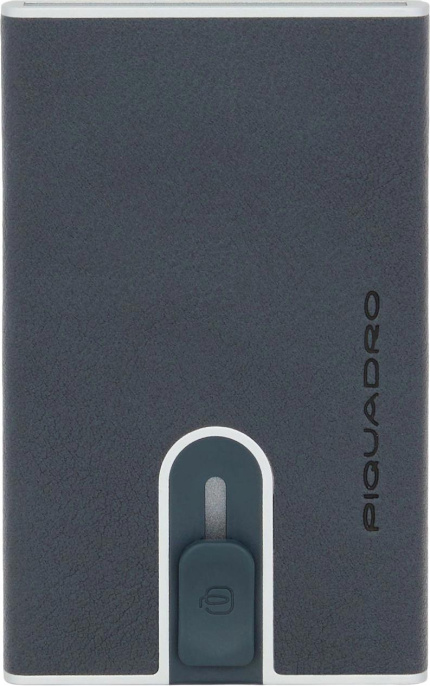 Чехол для кредитных карт Piquadro Black Square PP4825B3R/BLU4, кожа натуральная, темно-синий