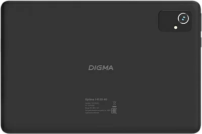 Планшет Digma Optima 1413D 4G T606 (1.6) 8C RAM4Gb ROM64Gb 10.1" IPS 1280x800 3G 4G Android 13 черный 8Mpix 5Mpix BT GPS WiFi Touch microSDHC 64Gb 6000mAh