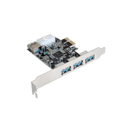 Контроллер ExeGate EXE-367 (PCI-E x1 v2.0, 3*USB3.0 ext. + 1*USB3.0 int., разъем доп.питания, VIA Labs Chipset VL805) EX283720RUS