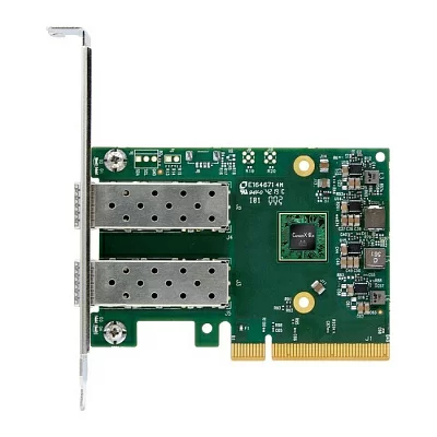 Сетевой адаптер Mellanox Bad Pack MCX631102AN-ADAT ConnectX®-6 Lx EN adapter card, 25GbE, Dual-port SFP28, PCIe 4.0 x8, No Crypto, Tall Bracket, (488616)