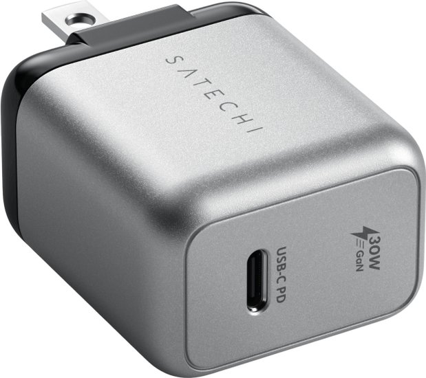 Сетевое зарядное устройство Satechi 30W USB-C GaN Wall Charger. Цвет: серый космос (ST-UC30WCM-EU)