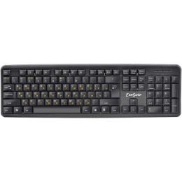 Клавиатура ExeGate Professional Standard LY-331 USB, полноразмерная, влагозащищенная, 104кл., Enter большой, длина кабеля 1,5м, черная, Color Box EX263905RUS