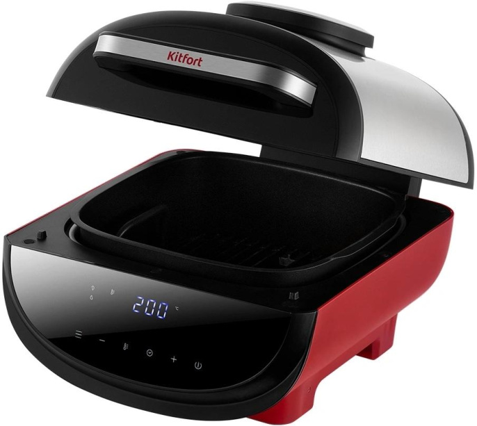 Аэрогриль Kitfort КТ-2295 1700Вт красный/черный