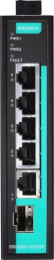 Промышленный неуправляемый коммутатор MOXA EDS-G205-1GTXSFP, 4 порта 10/100/1000BaseT X , 1 порт combo 10/100/1000BaseT X или 100/1000BaseSFP, IP30, от 0 до 60°C, DIN-Rail