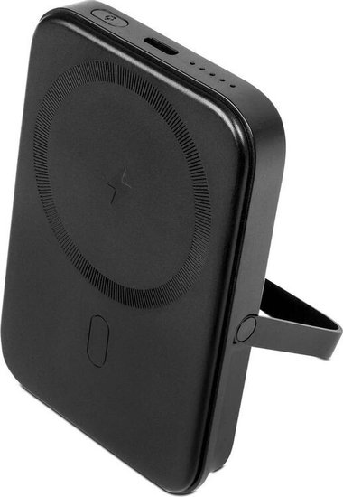 Внешний аккумулятор портативный TTEC 2BB219S ReCharger Pro M 5.000mAh MagSafe Compatible PD 20W USB-C Powerbank с подставкой. Цвет: черный