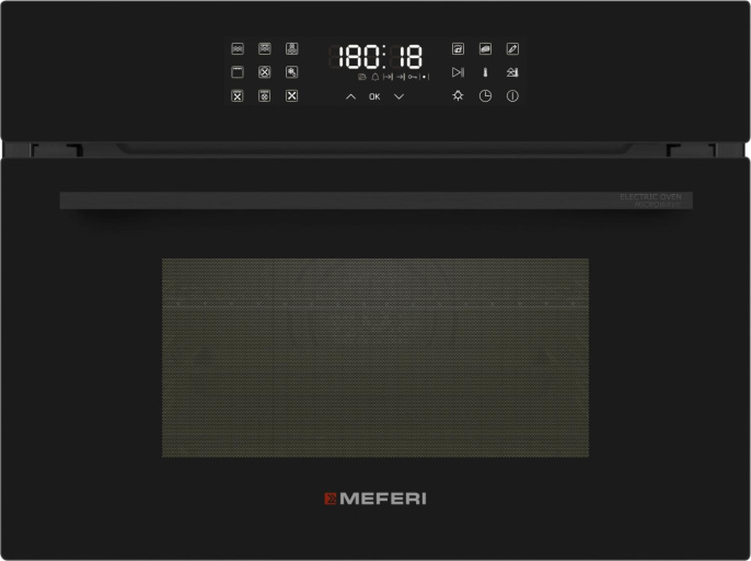 Духовой шкаф Электрический Meferi Microwave MEO609BK черный/нержавеющая сталь