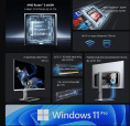 Моноблок Chuwi Unitech 27 27" 2K Ryzen 5 6600H 3.3 32Gb SSD1Tb 660M Windows 11 Pro GbitEth WiFi BT 48W клавиатура мышь Cam серебристый/черный 2560x1440