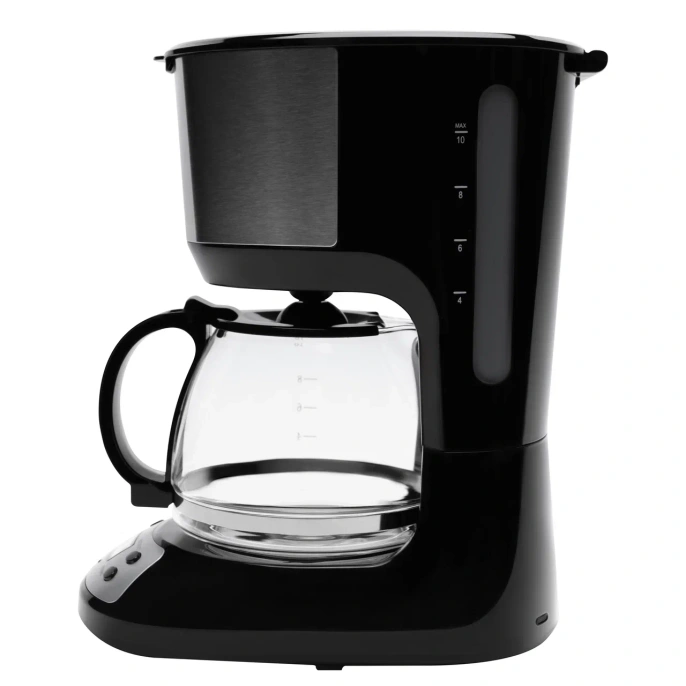 Капельная кофеварка RAGEX R405-000 с ЖК-дисплеем, 1.25 литра, 750 Вт, черный