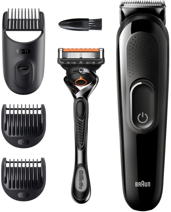 Триммер Braun SK3300 черный насадок в компл:3шт