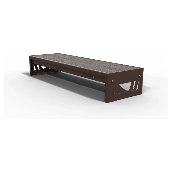 Крыльцо к дому АрсеналЪ 1 ступень Лофт ДПК (уличная лестница, приступок, входная лестница) серия ARSENAL AVANT мод. AR18V6118H9-06