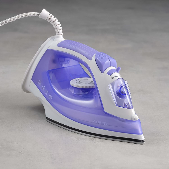 Утюг Scarlett SC-SI30K44,  с паровым ударом,  2000Вт,  лиловый