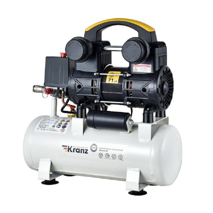 Компрессор воздушный безмасляный KR-850/10, 850Вт, 140 л/мин, 10л