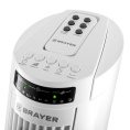 BRAYER BR4958WH Колонный вентилятор BRAYER, механ.упр.,пульт ДУ,вращение90°,мощ-ть50Вт,защита от перегрева 4958BR-WH