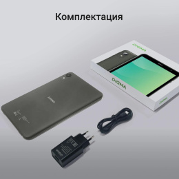 8" Планшет Digma R8 4/64 GB T606 4G, 1280 x 800, Android 15, темно-серый [da1c8p02]