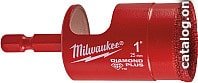 Сверло Milwaukee Diamond Plus 25мм (49560517) (алмазное, обрабатываемый материал: керамогранит, металл, плитка, стекловолокно, фарфор, рабочий диаметр: 25 мм, посадочный диаметр: 1/4" Hex)