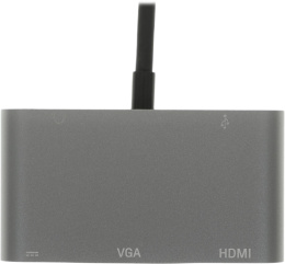 Хаб (разветвитель) PALMEXX серебристый [px/hub usbc-hdmi-vga-usbc]