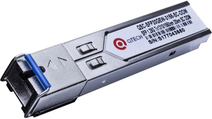 Модуль оптический QTECH QSC-SFP20GEW-3155-SC-DDM