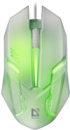 Defender Cyber MB-560L [52561] {Проводная оптическая мышь, 7 цветов, 3 кнопки,1200dpi, белый}
