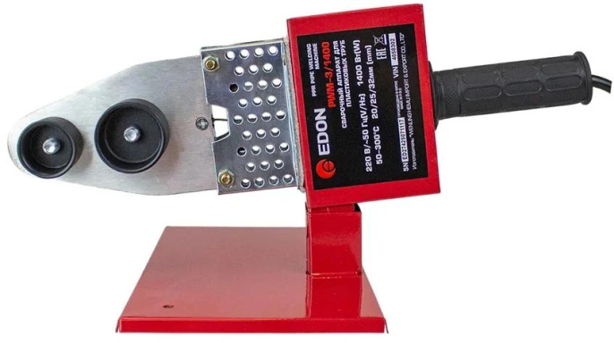 Сварочный аппарат для пластиковых труб EDON PWM-3/1400,  1.4кВт,  до 300°С,  кейс [40583]