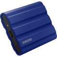 Внешний накопитель SSD Samsung External SSD T7 Shield, 2TB, Type C-to-C/A, USB 3.2 Gen2, R/W 1050/1000MB/s, IP65, 88x59x13mm, 98g, Blue 12 мес. (MU-PE2T0R/WW)
