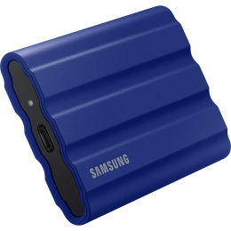 Внешний накопитель SSD Samsung External SSD T7 Shield, 2TB, Type C-to-C/A, USB 3.2 Gen2, R/W 1050/1000MB/s, IP65, 88x59x13mm, 98g, Blue 12 мес. (MU-PE2T0R/WW)