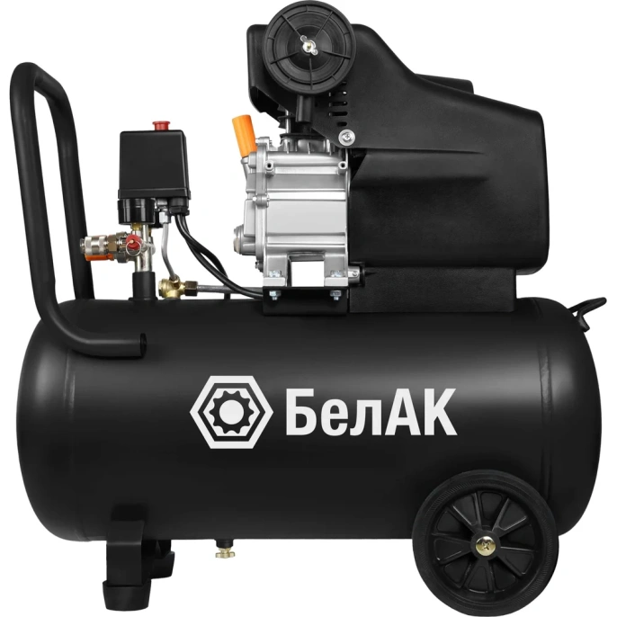 Компрессор воздушный поршневой масляный для гаража БелАК 50л БАК.99201