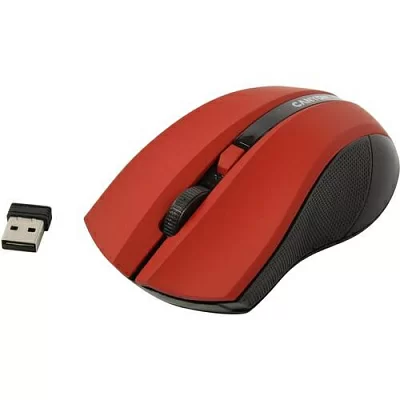 Манипулятор CANYON Wireless Optical Mouse CNE-CMSW05R Red (RTL) USB 4btn+Roll