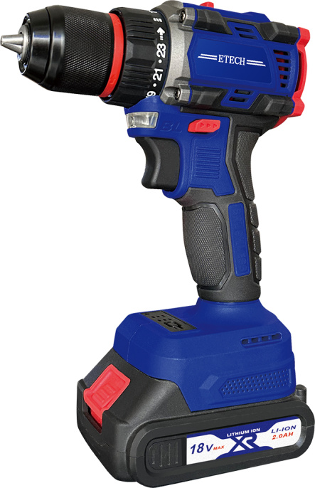 Дрель-шуруповерт аккумуляторная Etech TEH-18BL бесщеточная