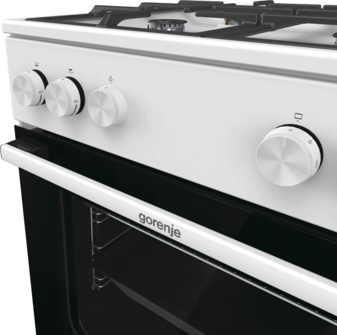 Плита Газовая Gorenje GG6A10WFFM белый без крышки реш.сталь