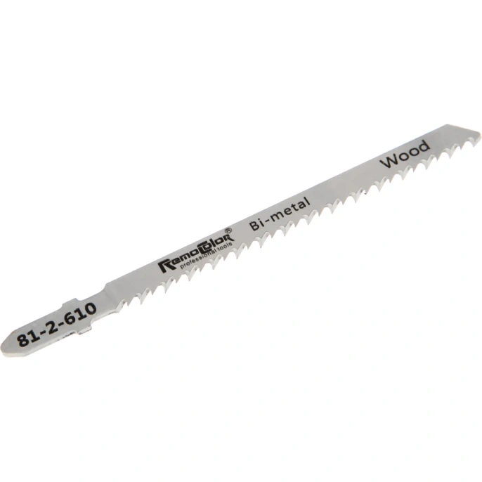 Полотно для электролобзика биметаллическое по дереву, пластику, 75 мм, шаг 2.5, 2 шт. РемоКолор 81-2-610