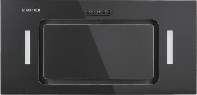 Вытяжка встраиваемая Meferi Ultra INBOX60BK Glass черный управление: кнопочное 1 мотор