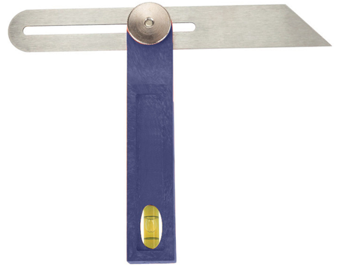 Малка-угломер WorkPro WP264006 230мм ручка из твердой древесины, лезвие из нержавеющей стали с травлением, градации 1/8", 1/16", 1/32"