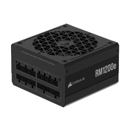 Блоки питания Power Supply Corsair RM1200e, 1200W 80+ Gold ATX, 3.1, PCIe 5.1, Full modular, 1x24 20+4 pin, 1x16-pin PCIe, 2x4+4-pin CPU +12V EPS , 4x4-pin Molex, 2x6+2-pin PCIe, 7xSATA3, 1xUSB Type-C, Active, 140x140mm, 150x150x86mm, APFC, Power cable