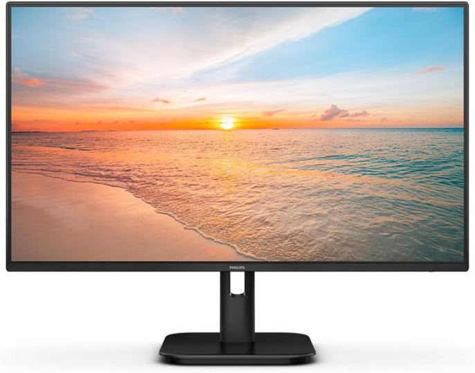 Монитор Philips 23.8" E Line 24E1N1200A черный IPS LED 1ms 16:9 HDMI M/M матовая 300cd 178гр/178гр 1920x1080 100Hz VGA DP FHD 2.94кг