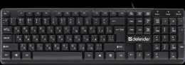 Клавиатура Defender Symbol HB-559, проводная, USB, мембранная, черный [45559]