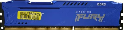 Память оперативная Kingston KF316C10B/4 4GB 1600MHz DDR3 CL10 DIMM FURY Beast Blue