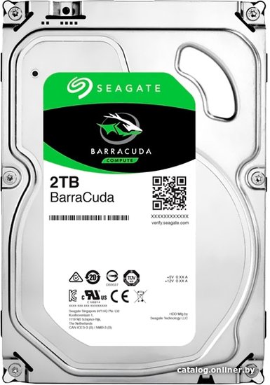 Жесткий диск Seagate SATA-III 2TB ST2000DM005 Desktop Barracuda 4KN 5400rpm 256Mb 3.5"