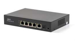 Коммутатор 4084 SKAT PoE-4E-1G-1S коммутатор PoE Plus, мощность 80Вт, порты: 4-Ethernet, 1-Uplink, 1-SFP